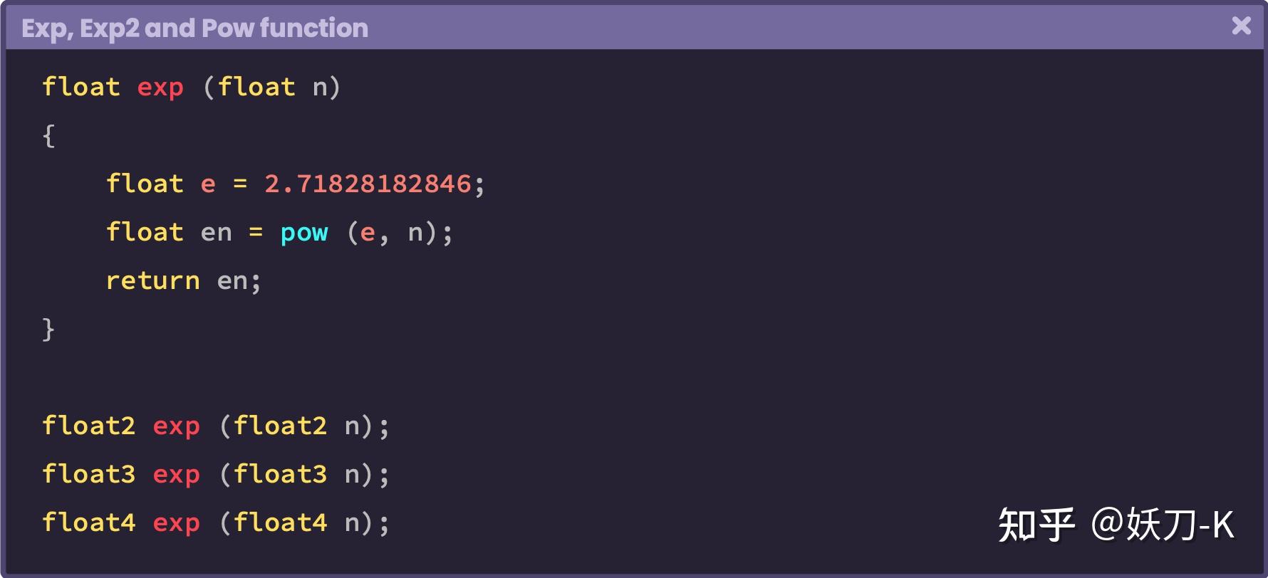 4.1.3. | Exp, Exp2 and Pow function. - 知乎