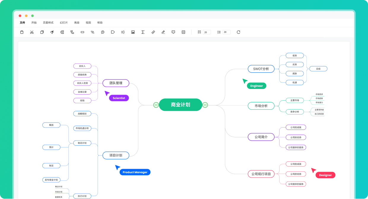 免费下载幼儿园课件_GitMind在线编辑_免费思维导图工具推荐