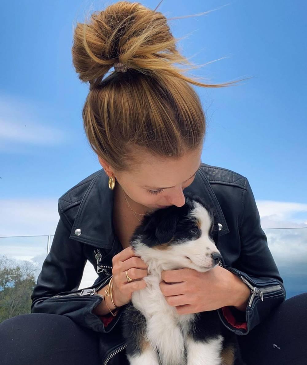 雄鹿老板女儿晒逗狗狗照片这是我的儿子