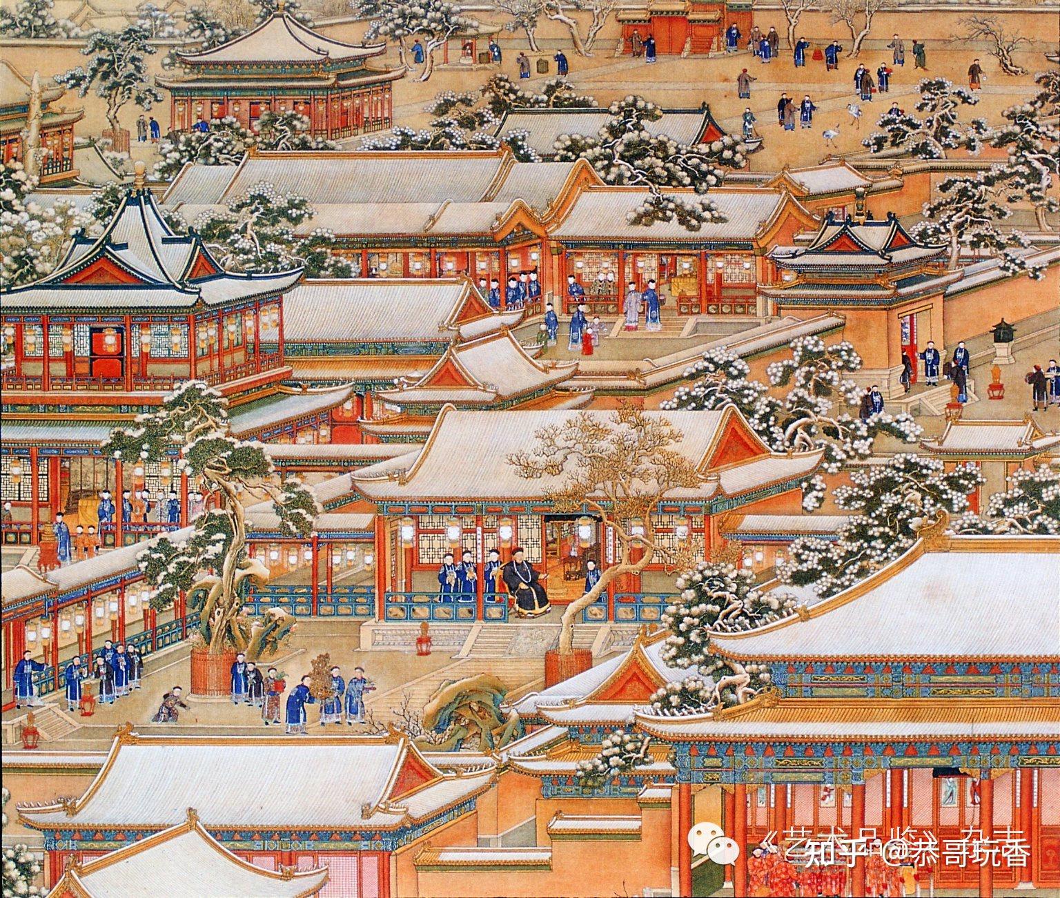 万国来朝图职贡图从清乾隆时期的《万国来朝图》,看到各国使节群聚