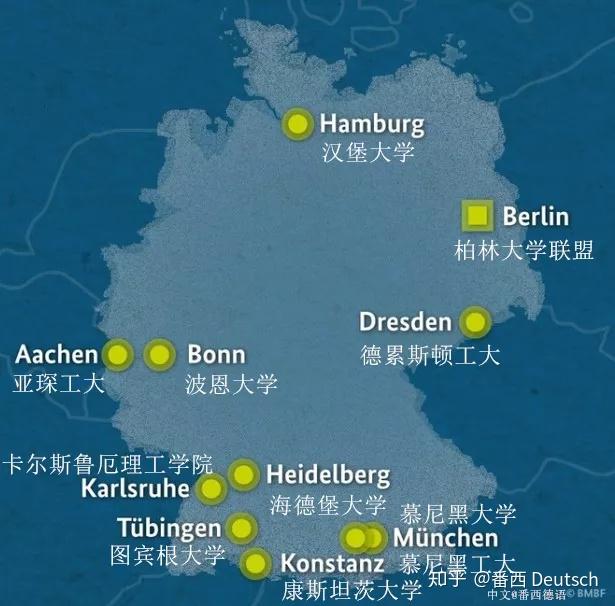 图宾根大学慕尼黑工业大学慕尼黑大学康斯坦茨大学卡尔斯鲁厄理工学院