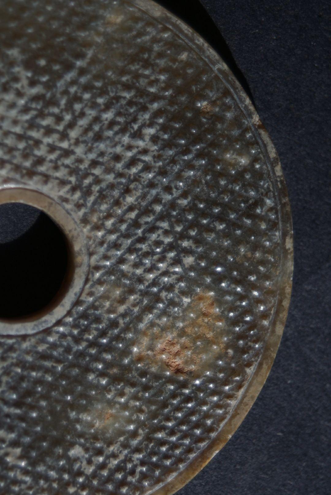 战国蒲纹玉壁  之二