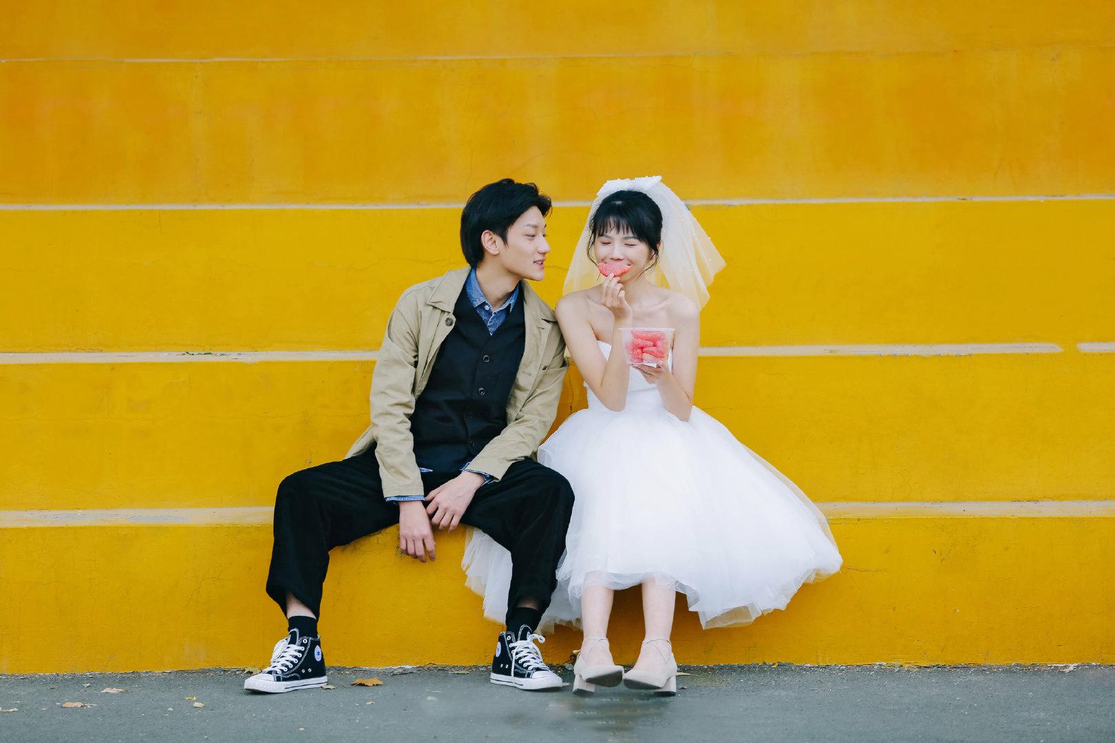 校园婚纱照我用婚纱照记录了我们的九年也留下你的故事吧