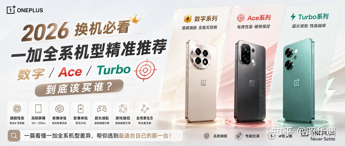2026 换机必看:一加全系机型精准推荐,数字/Ace/Turbo 到底该买谁?