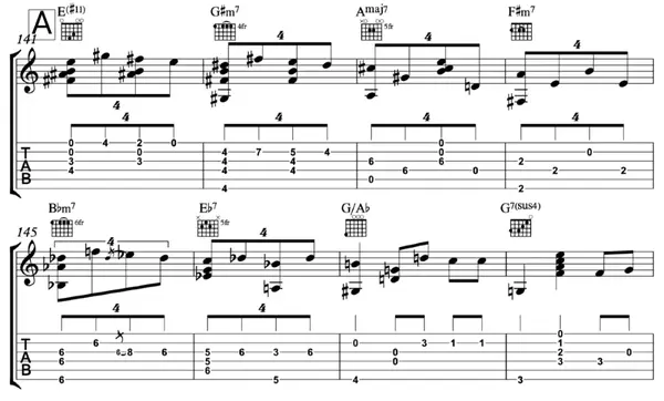 爵士乐曲分析 叶老师最 有市场 的爵士指弹曲目里包含了哪些知识 知乎