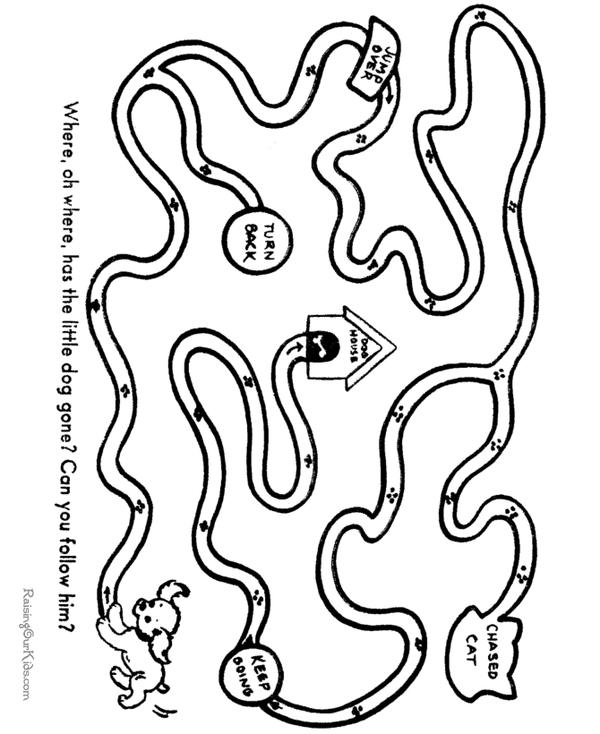 儿童简易迷宫图 简单图片