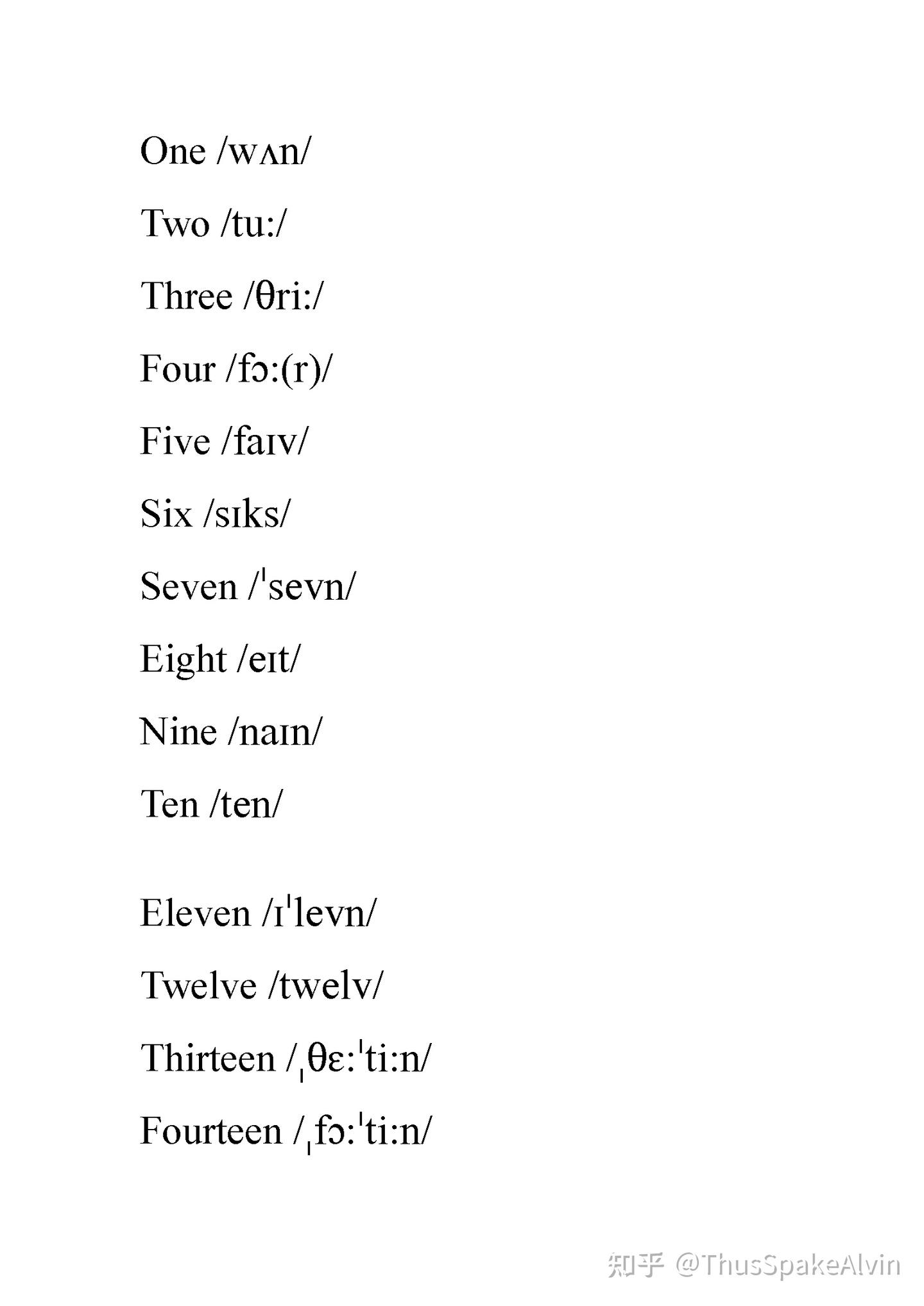 英文中的星期、月份、数字（附音标、缩写） - 知乎