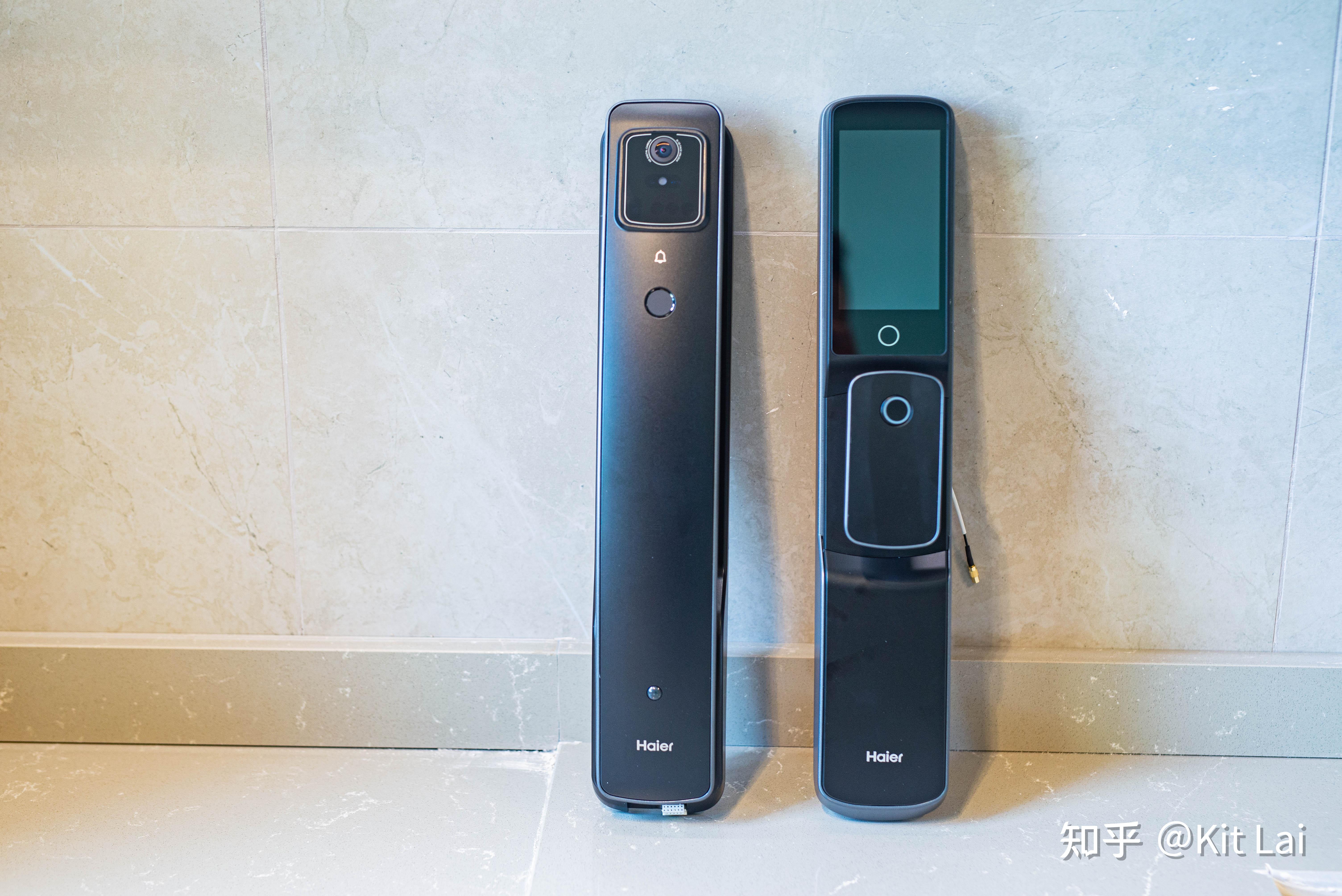 海尔s60pro智能门锁实测丨带有3d人脸掌静脉室内大屏智能锁推荐丨全