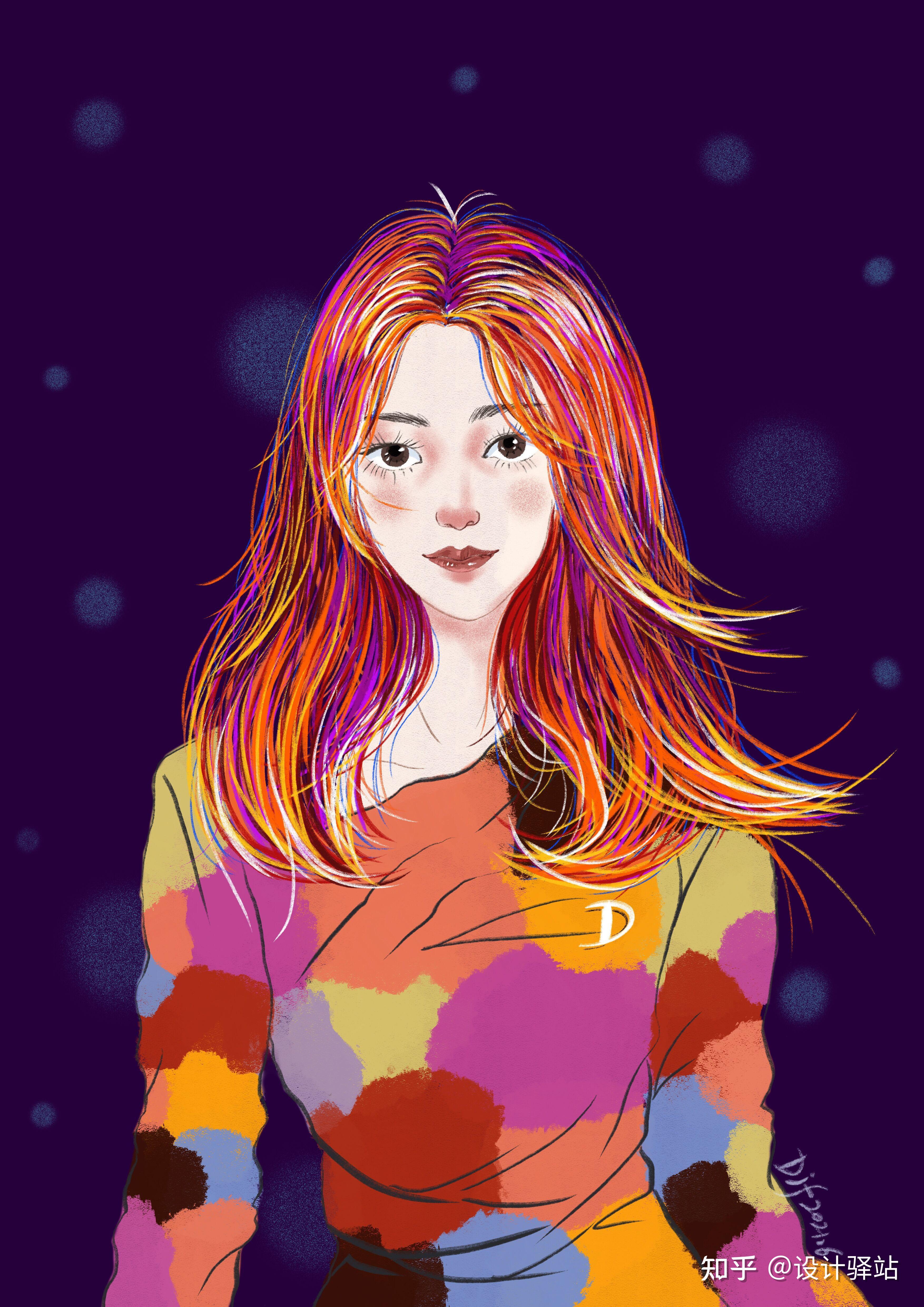 ipad数字绘画杜鲸锋老师人物插画系列作品分享