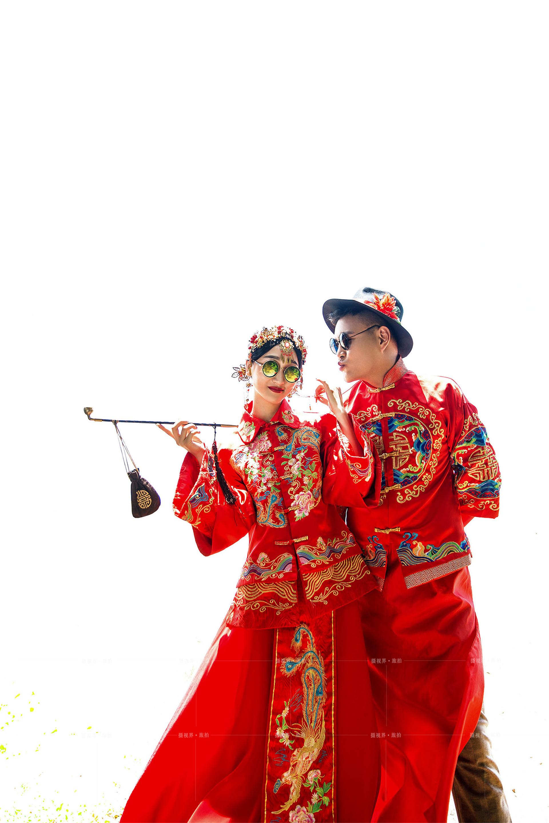 短发新娘在杭州拍摄秀禾服婚纱照一定要注意的事项,让婚纱摄影更有