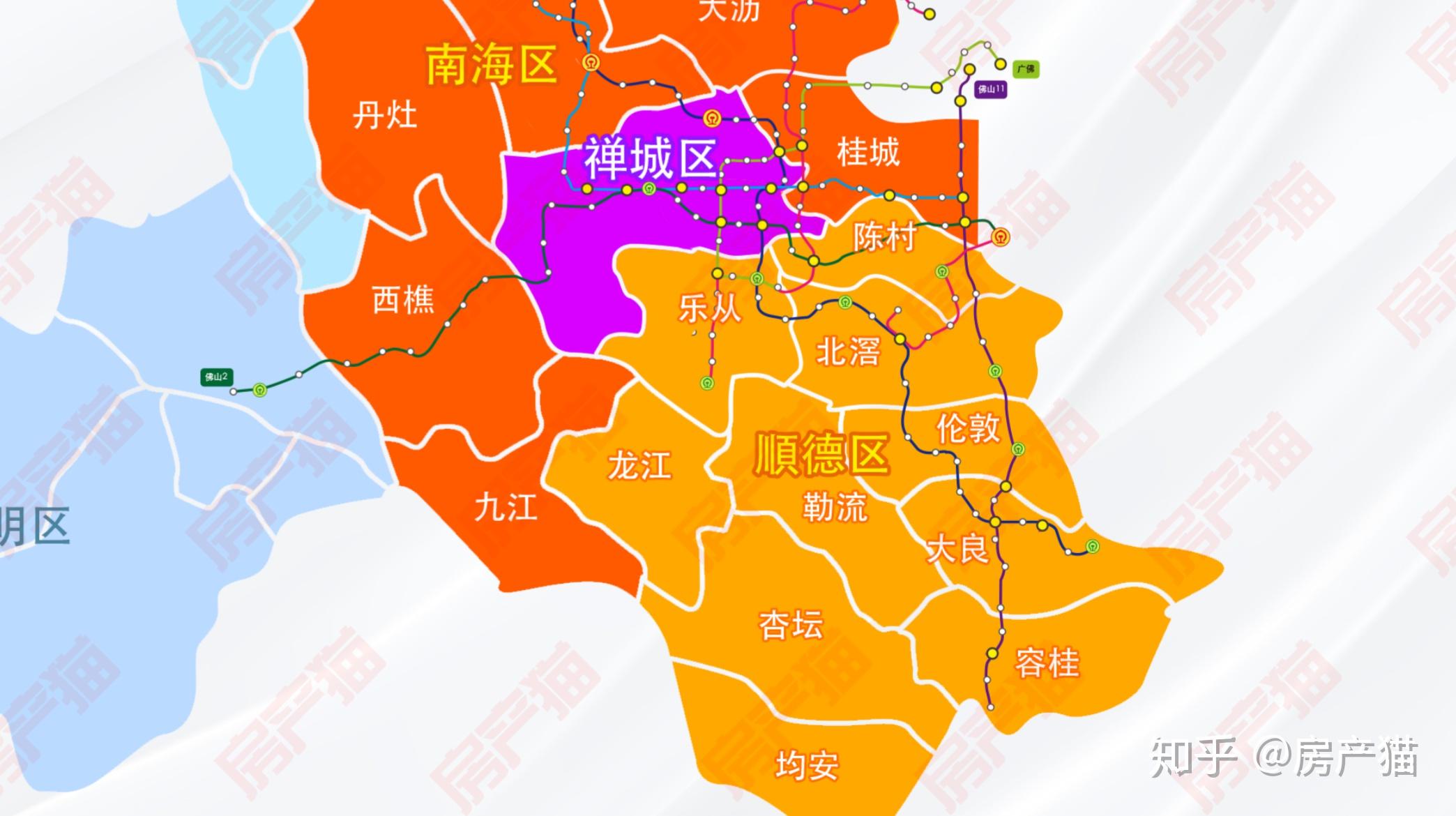 北滘镇地图全景图片