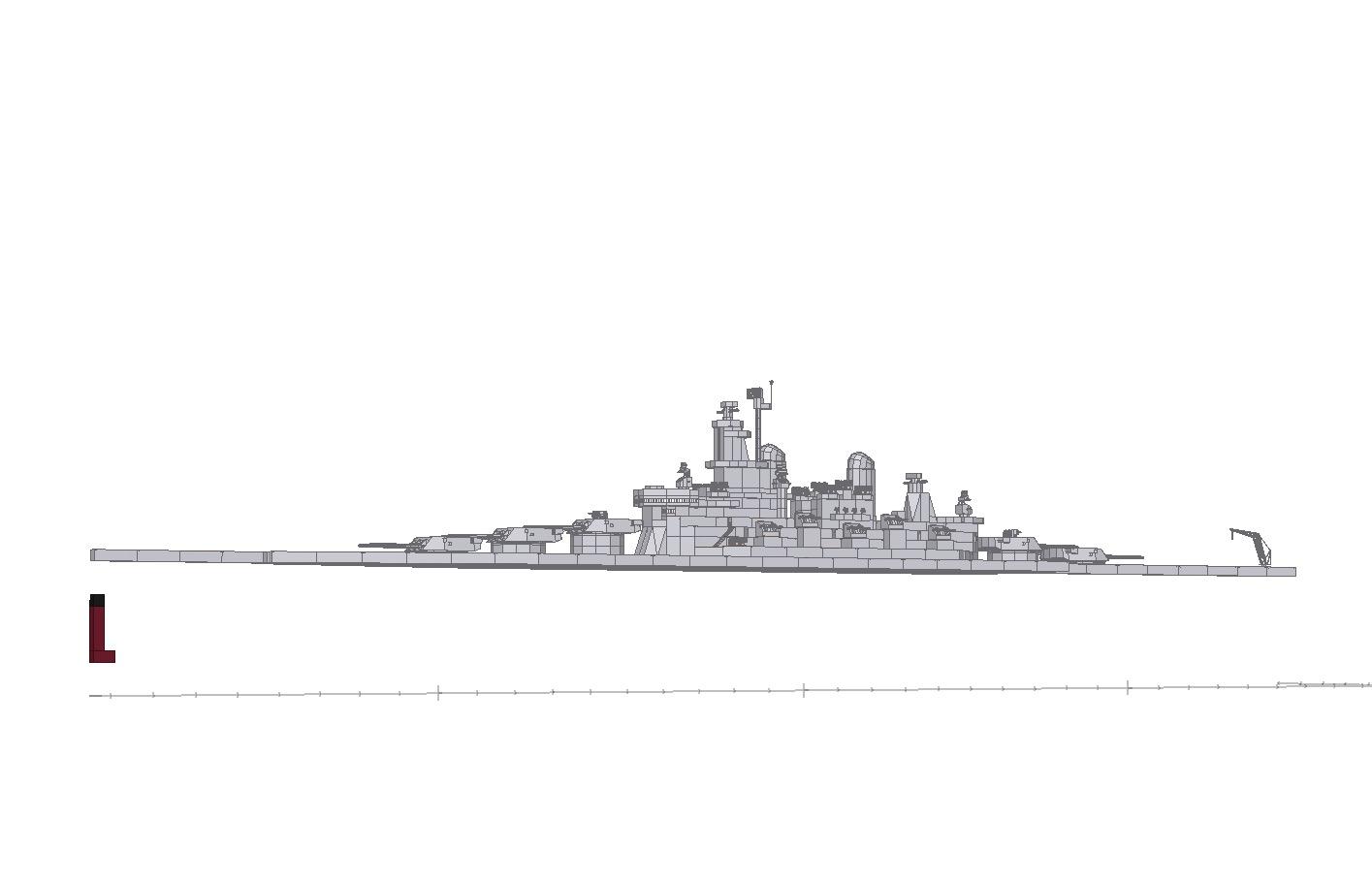 美国战列舰画法图片