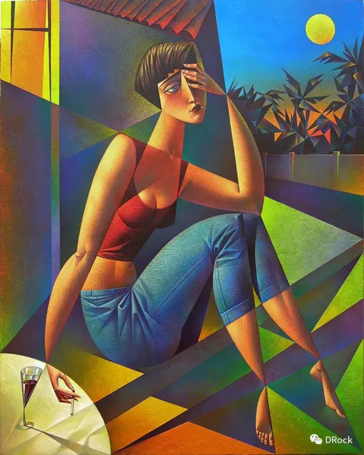 充满雕塑感的神秘绘画 | 当代立体主义绘画大师georgy kurasov