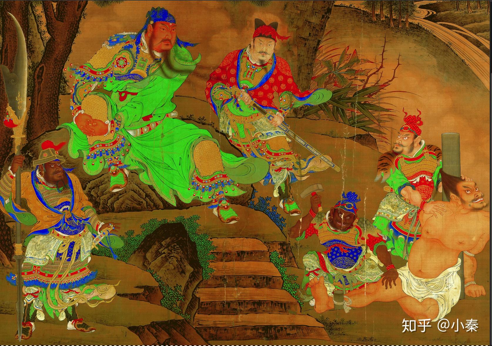 关羽擒将图沉寂故宫百年它是明朝皇帝的战旗