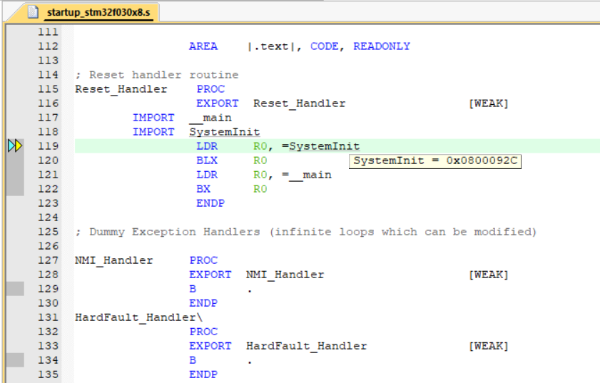 Stm32f0 mcu 