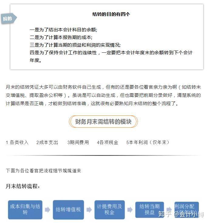 会计月底“救命”攻略：工作流程清单+月末结转流程，超全面 - 知乎
