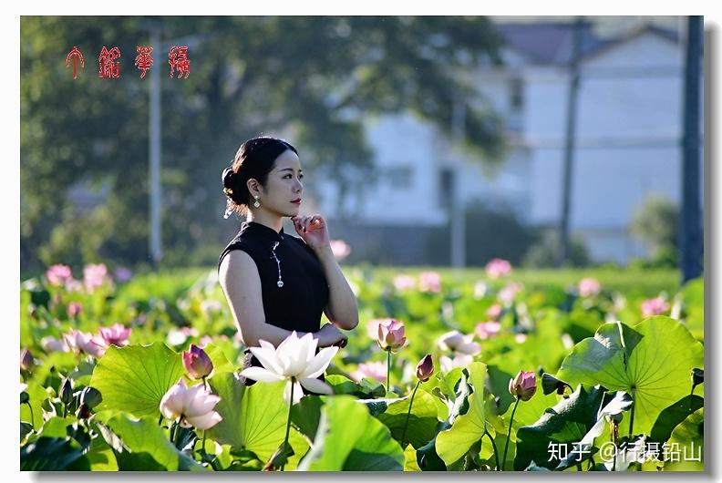 夏日炎炎旗袍美女荷你相约铅山天柱山消夏避暑