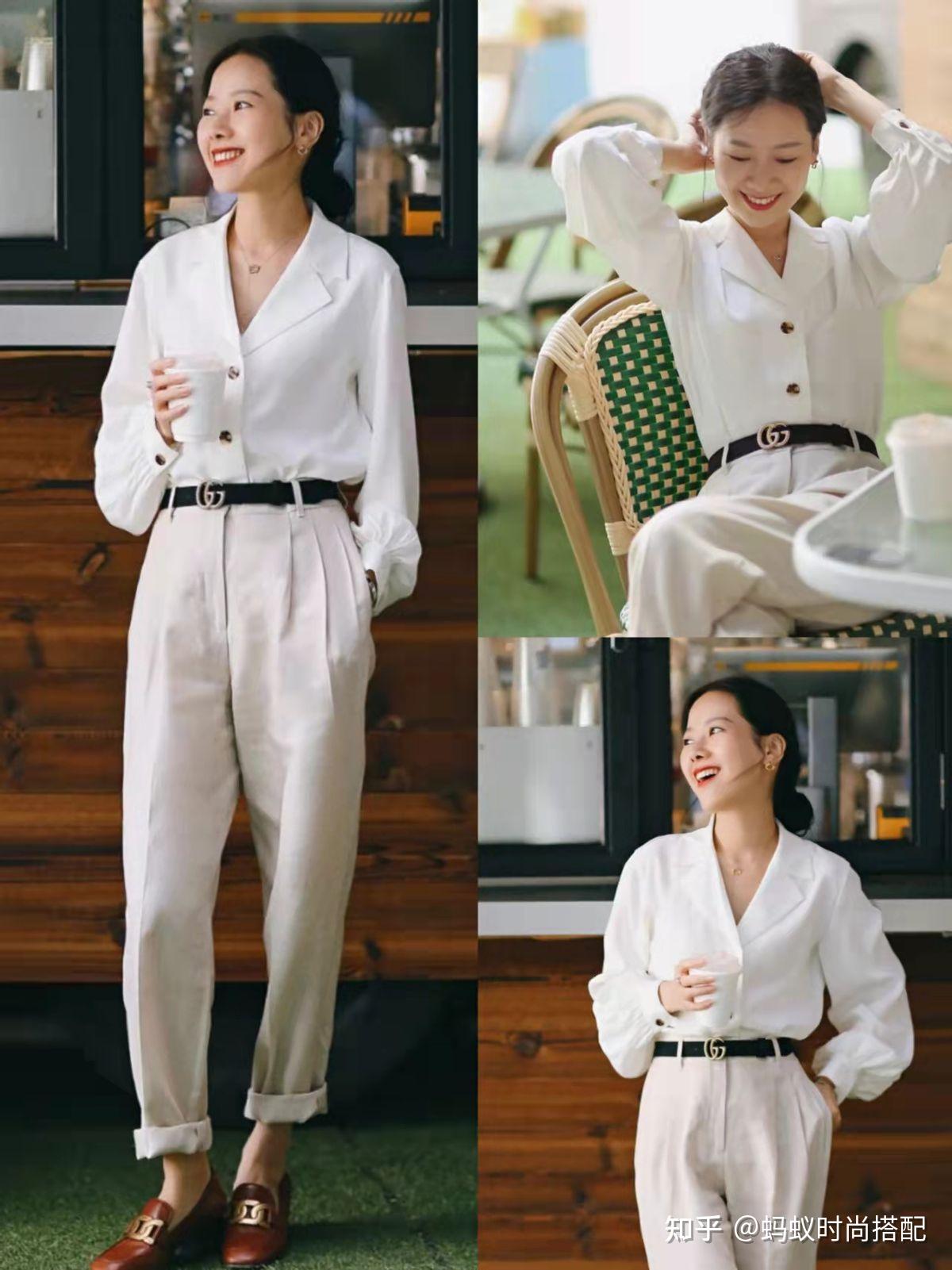 白衬衫如何穿出n种风格早春学这些气质搭法出门白衬衫不重样