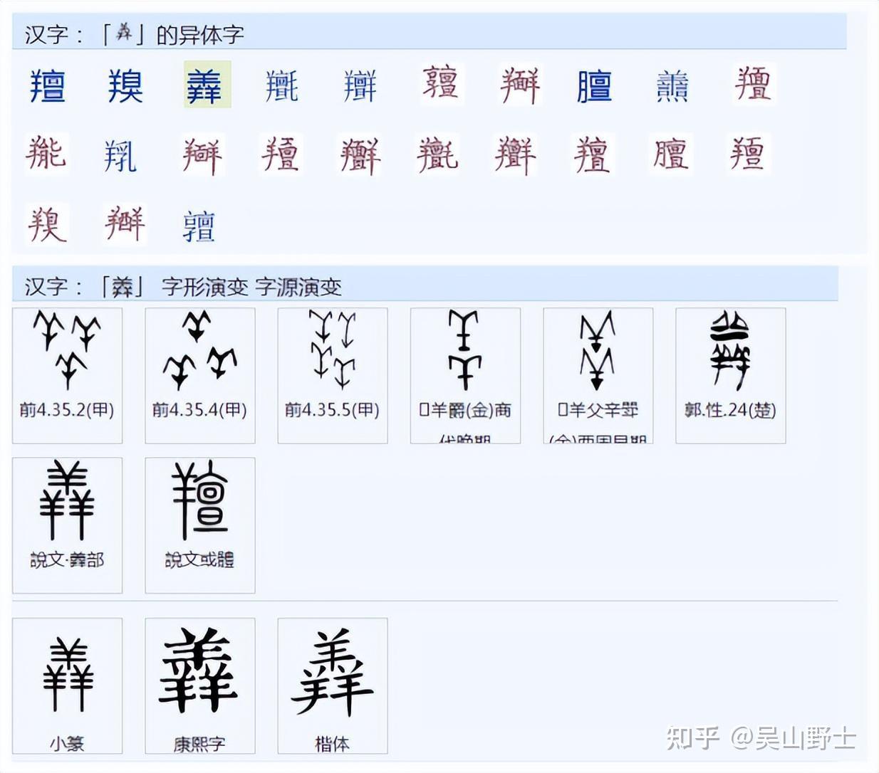 鲜字的演变过程图片