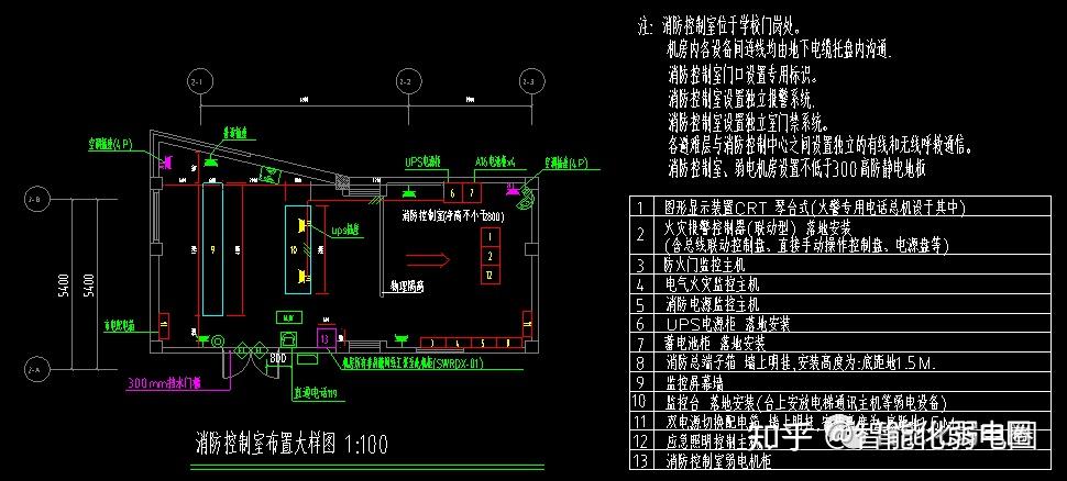 圖教室強弱電大樣圖班班通系統圖手孔井消費控制室門禁接線圖一卡通