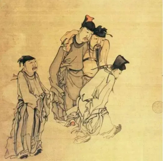 《宋太祖蹴鞠图》例如,水浒传里面的大奸臣高俅,以及号称"浪子丞相"的