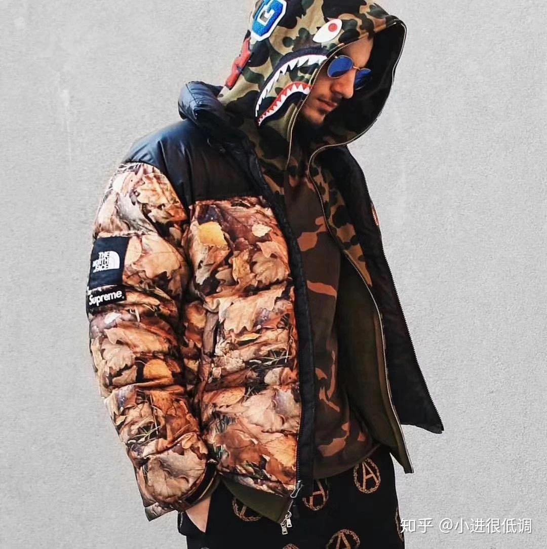 thenorthface北面tnfxsupreme联名落叶羽绒服展示讲解