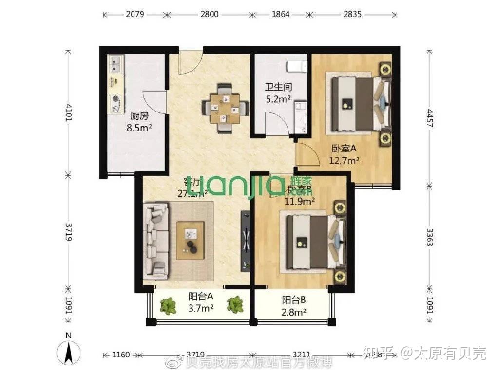 ps:户型界的"经济适用男",实用,省心,对中等收入人群来说是个不错的