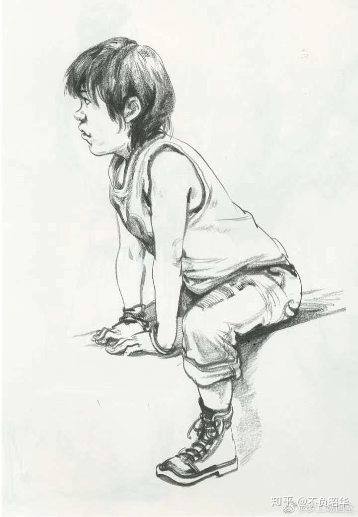 速写小朋友的身体动作和表情676767记得收藏并练习哟万一用着了