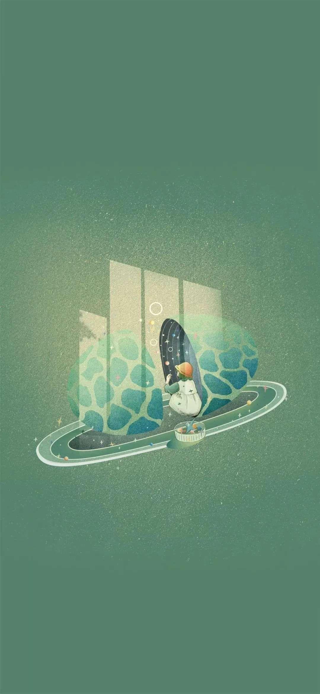 超级好看的绿色系壁纸,在这呢!护眼壁纸(绿色系列的壁纸)