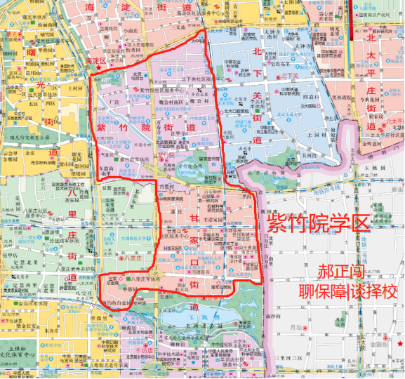 甘家口街道地图图片