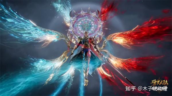 唐三最后一个造型曝光,左手执剑右手拿戟,红蓝配色各占一半 - 知乎