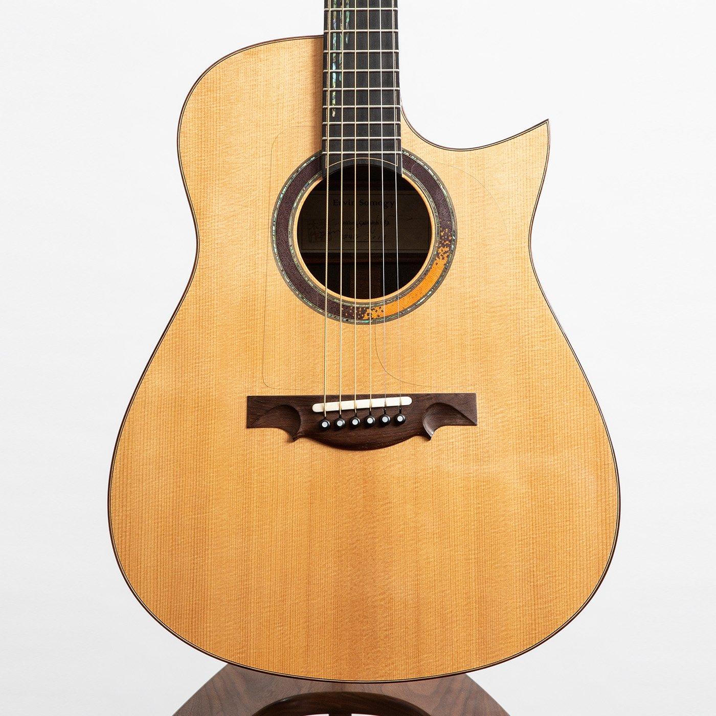 品琴ervinsomogyi手工琴教父somogyistudiocutawaymodel手工吉他wenge