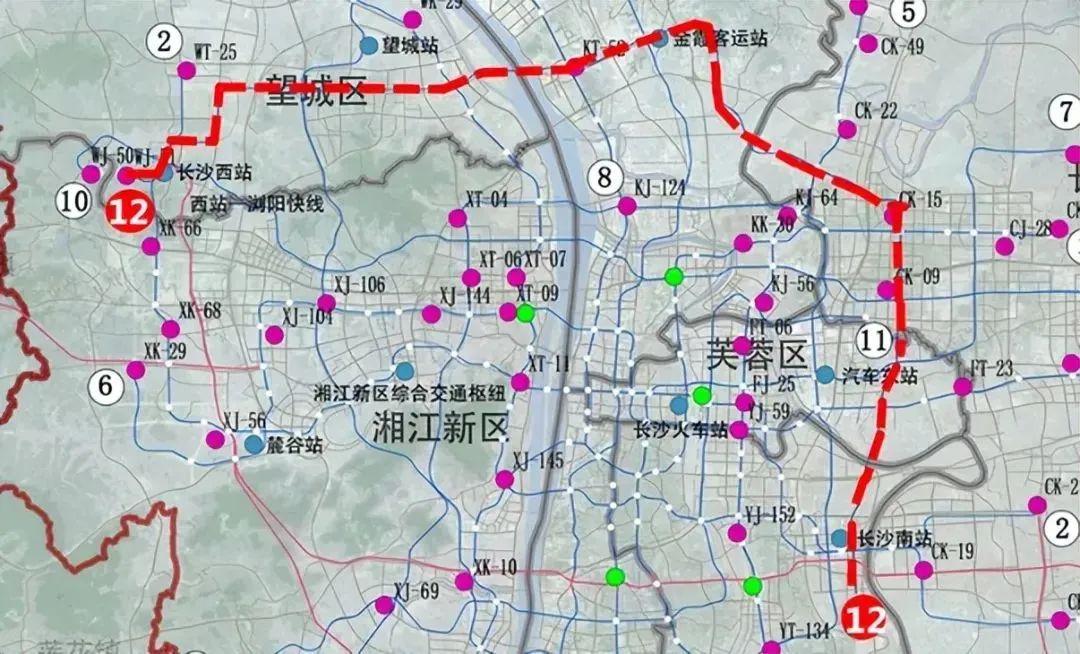 長沙地鐵新進展12號線有變或將新增一條環線