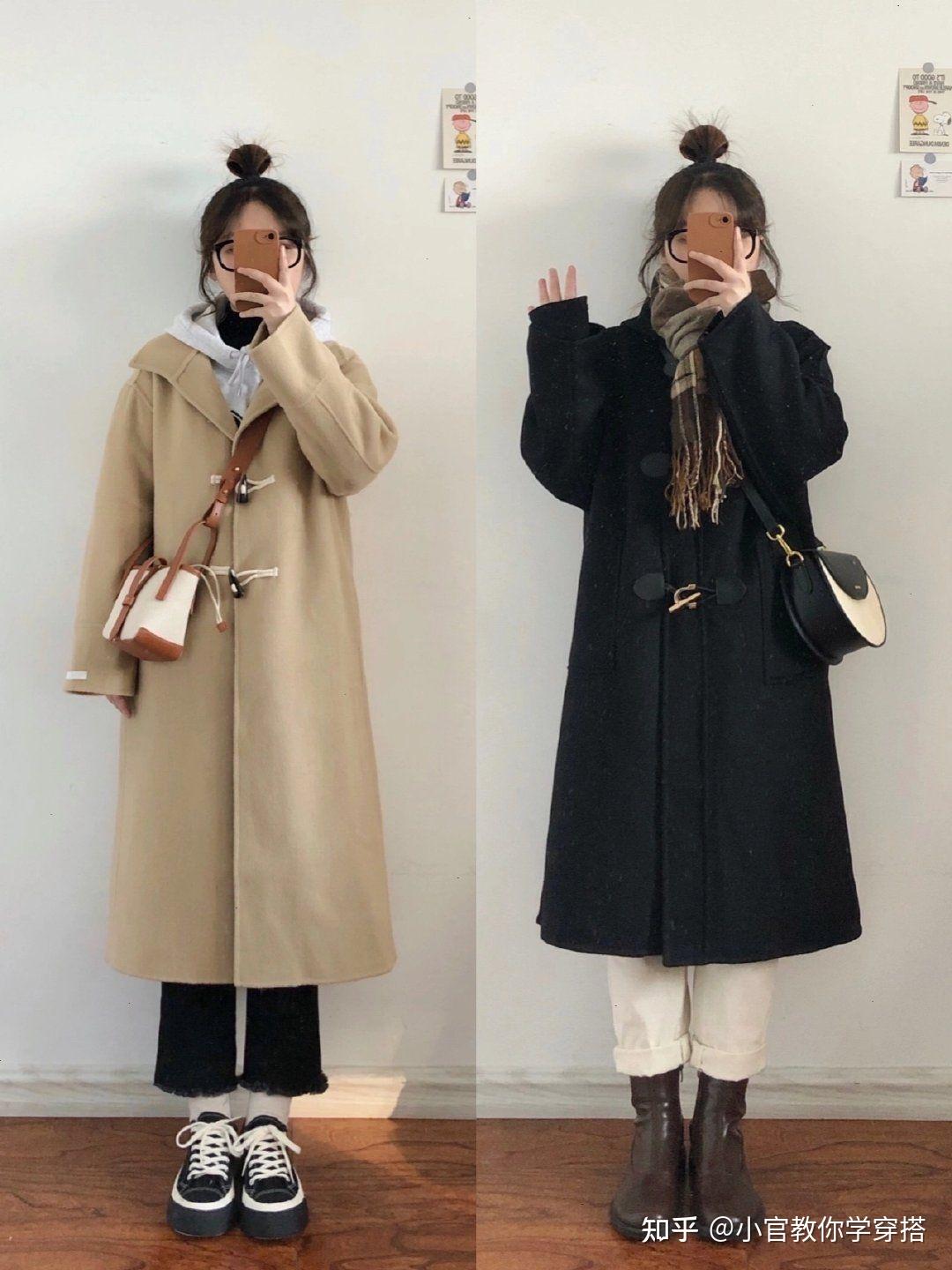 穿衣搭配—秋冬季矮个子女生微胖梨形身材穿搭穿衣搭配小官教你学穿搭