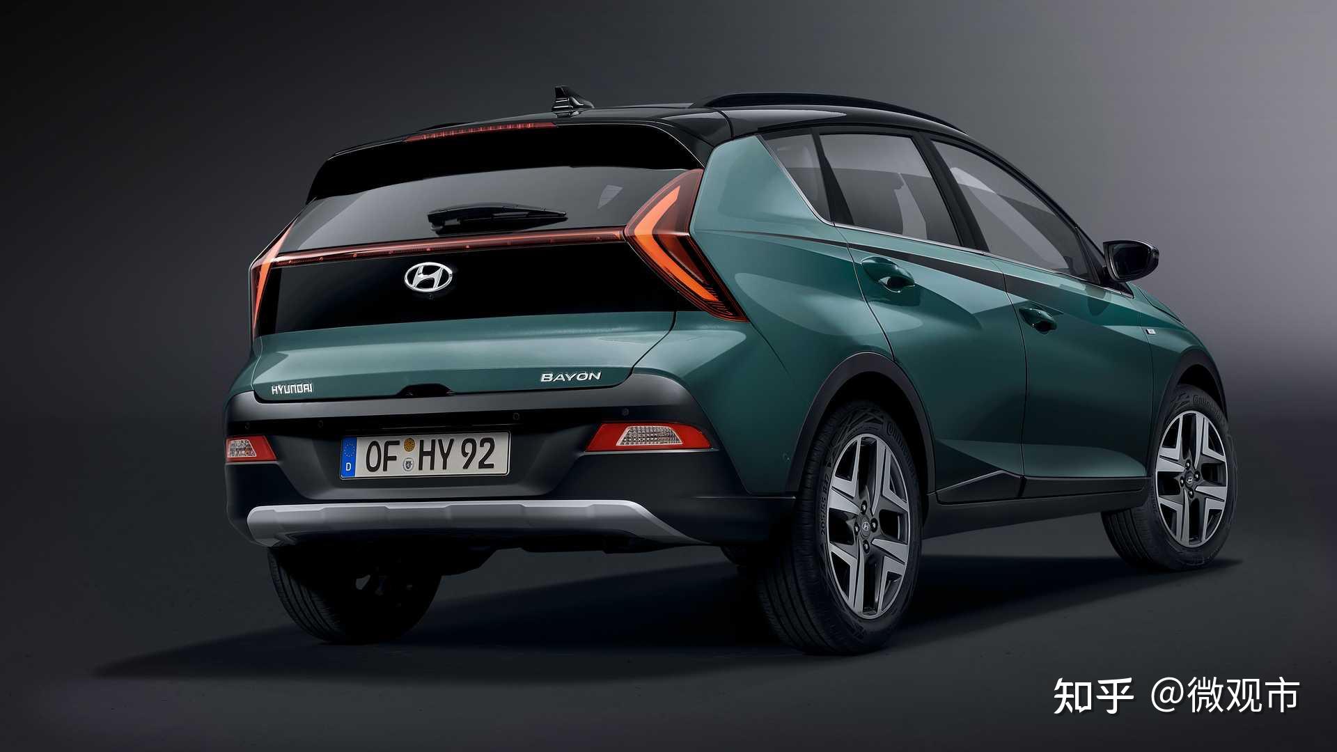 现代小型suvbayon官方发布10t发动机配弱混合动力系统