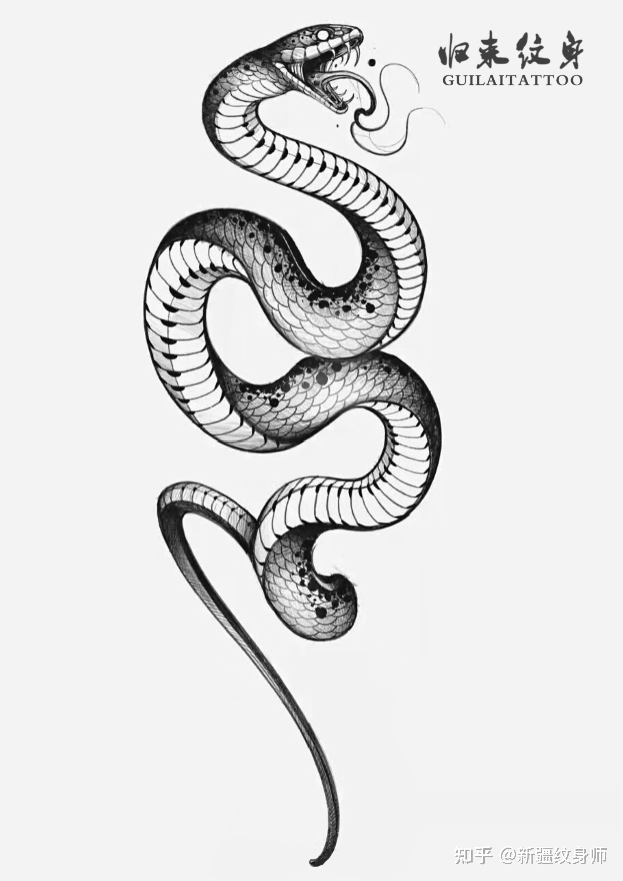 蛇身上的花纹怎么画图片