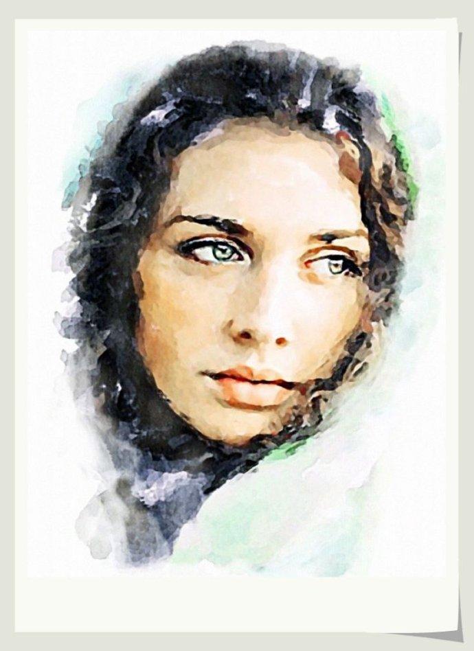 俄罗斯画家维塔利舒金水彩肖像画作欣赏