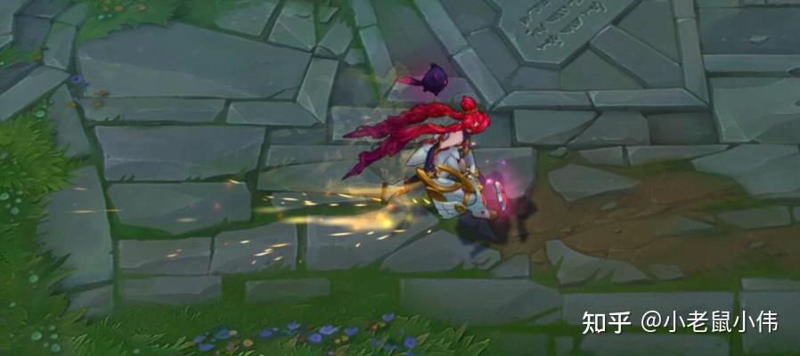 其它姿势,金克丝宠溺地抱着小白和小黑.模型缩小时,小白重新化为武器.