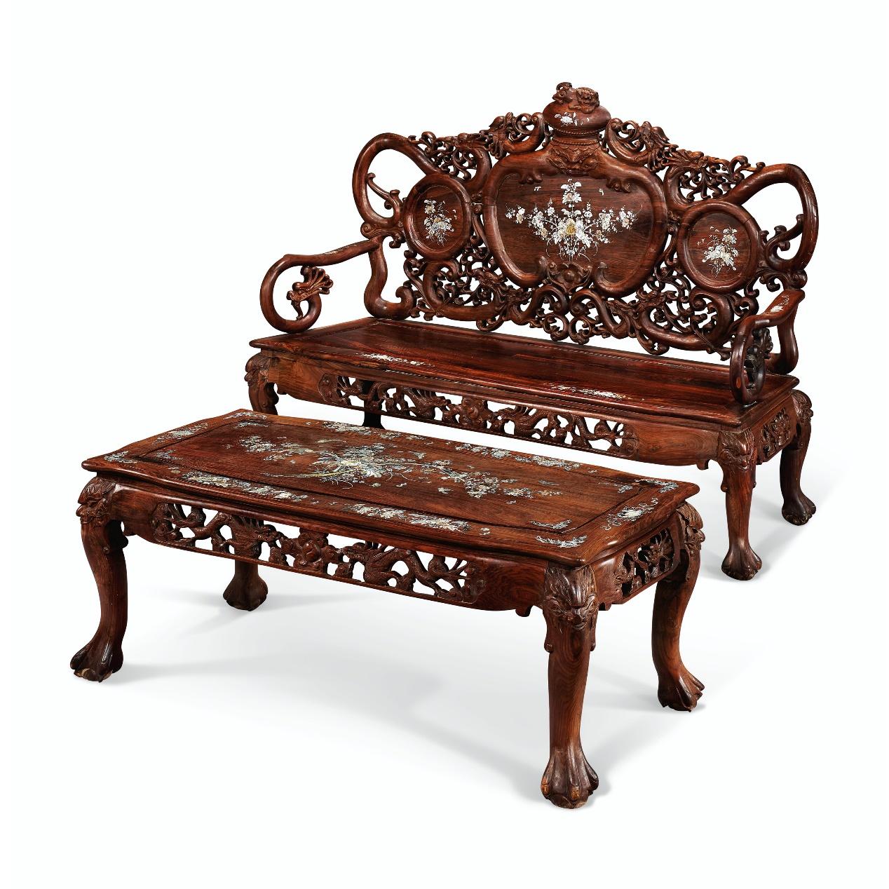 清端王载漪旧物黄花梨圈椅成对现身纽约