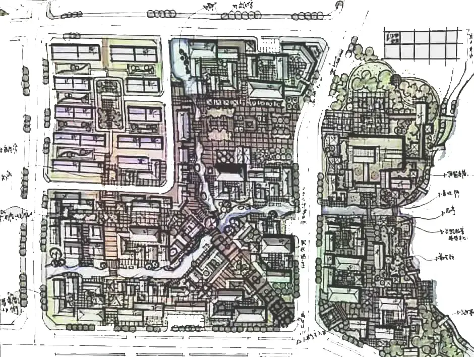 规划快题专题商业街篇上篇传统商业街画法的那些小心思