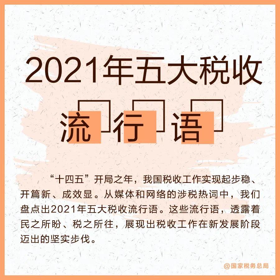 2021年五大稅收流行語