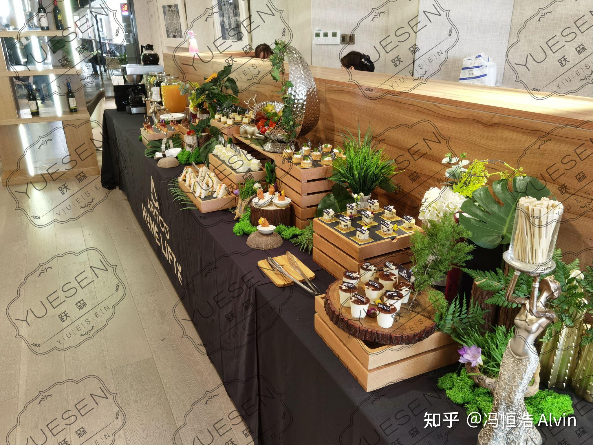 上海外烩茶歇甜品台自助餐户外烧烤台湾到烩