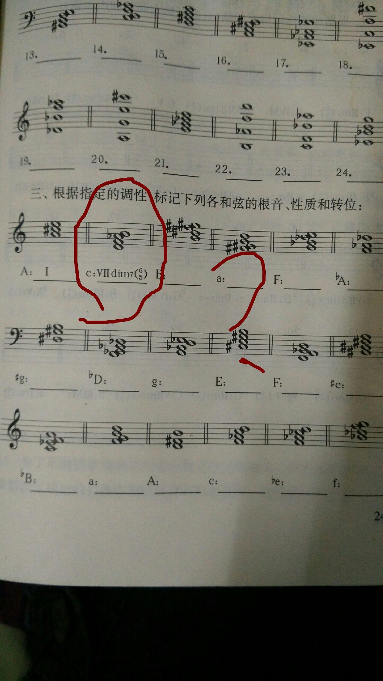 c小调 VII dim7 和弦不是b7、b2、b4、bb6吗?