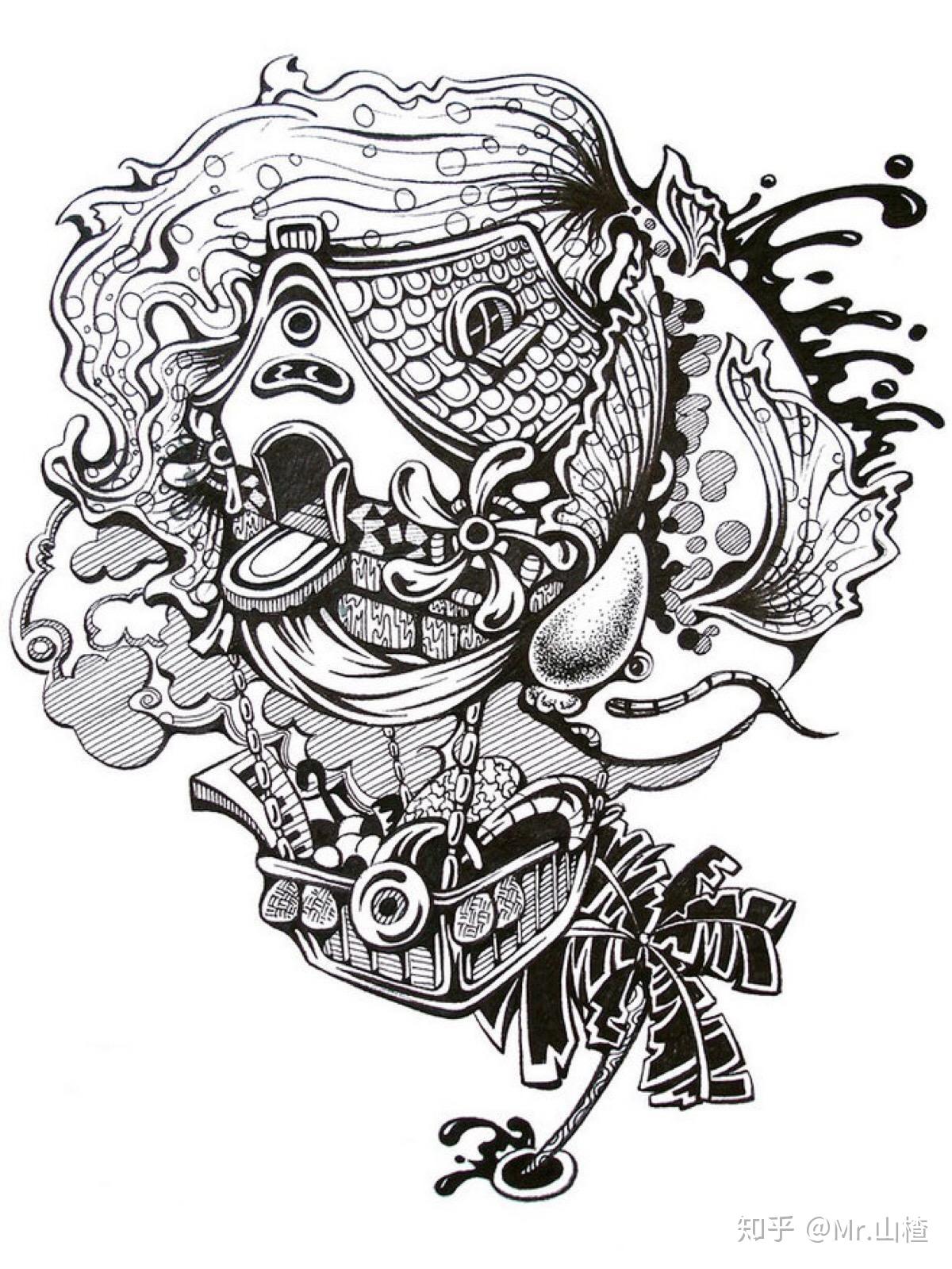 【杭师大/浙师大】黑白装饰画考研必备临摹范本|part 2