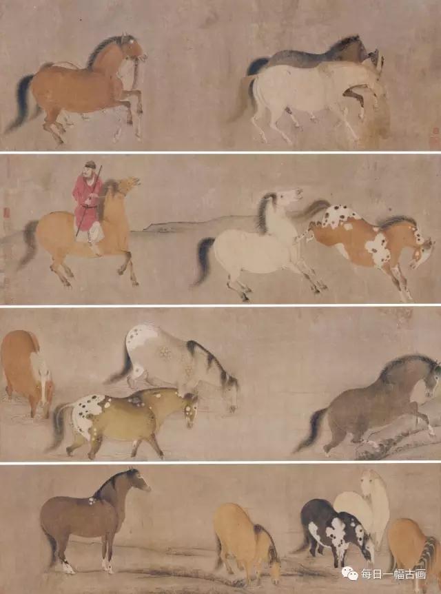 今天来看神马!|【唐】韩干《十六神骏图》 - 知乎