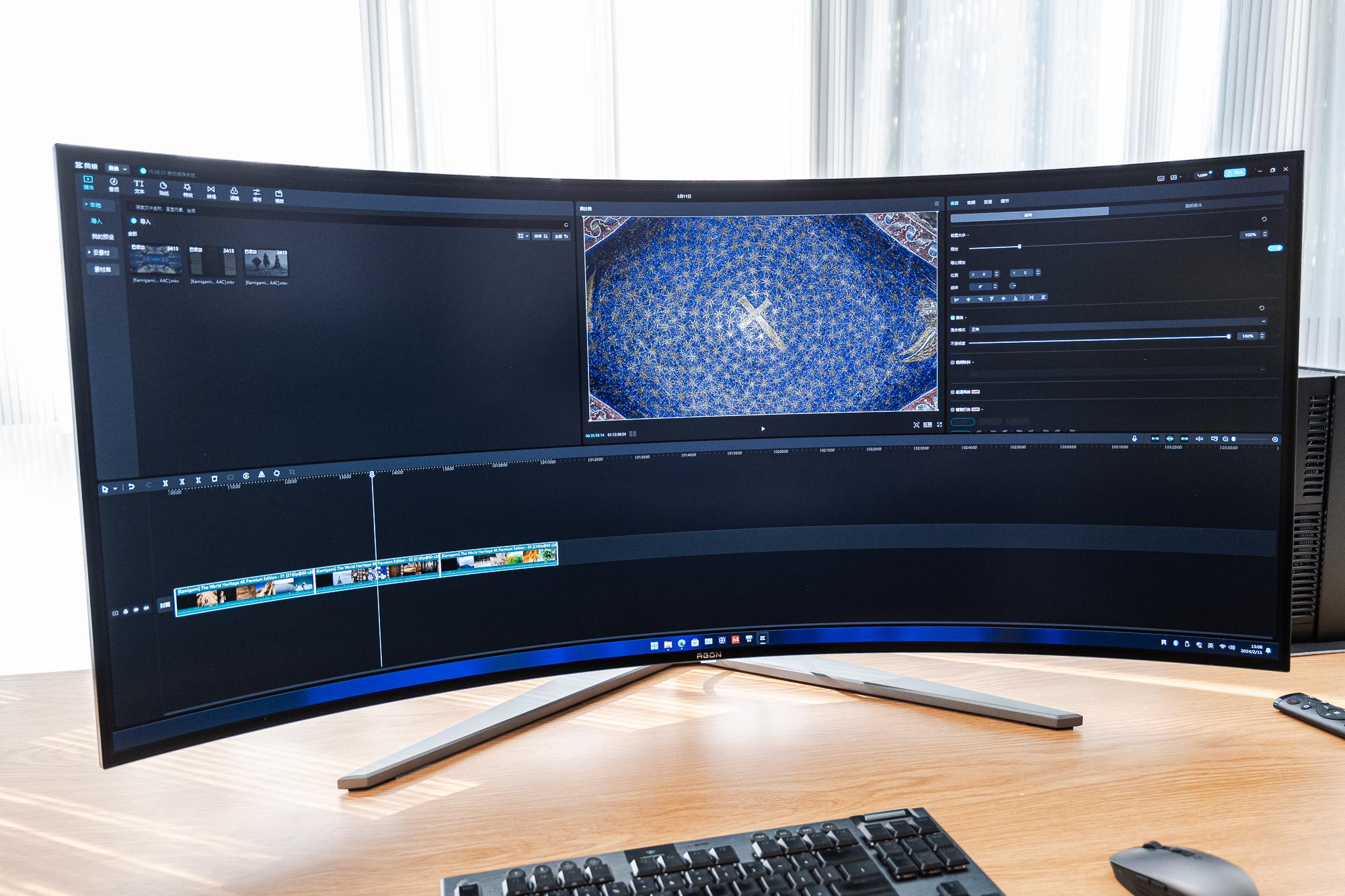 240hz oled 800r黄金曲率:agon pro ag456uczd oled 电竞显示器