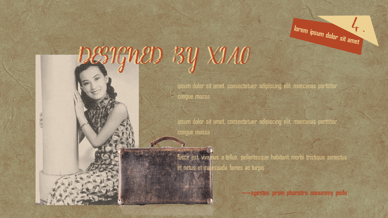 「ppt模板」 民国风复古怀旧类主题