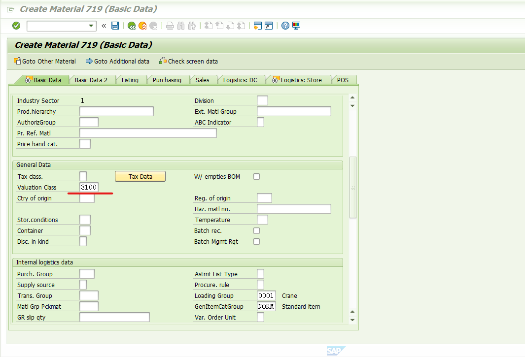 Mm43 Basic Datatable Example SAP RETAIL MM41创建商品主数据BASIC DATA里的Valuation Class - 知乎