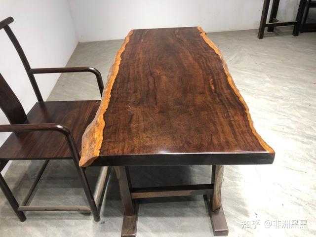 巴花奥坎胡桃木黑檀等大板桌哪种不容易开裂稳定性排行介绍