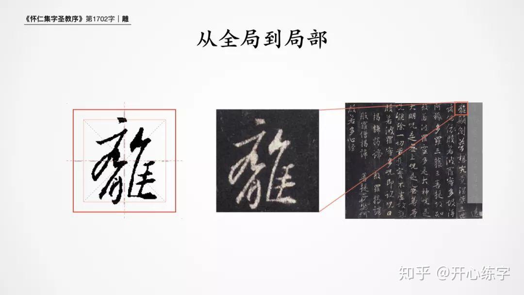 離/离（1702）｜硬笔练习书圣王羲之的基础行书《圣教序》｜每日精进 - 知乎